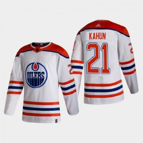 Edmonton Oilers Trikot Dominik Kahun 21 2020-21 Reverse Retro Authentic - Herren